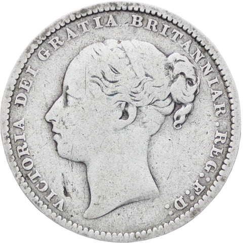 Great Britain Queen Victoria 1883 Shilling Silver Coin
