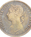 Great Britain Queen Victoria 1884 Farthing Bronze Coin (2nd portrait)
