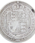 Great Britain Queen Victoria 1887 Shilling Silver Coin