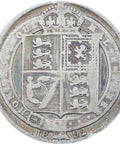 Great Britain Queen Victoria 1892 Shilling Silver Coin