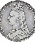 Great Britain Queen Victoria Crown 1890 Silver Coin