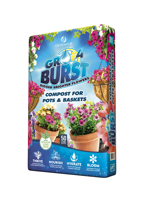 Gro+4 Burst Compost for Pots & Baskets 50L