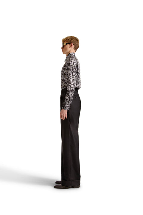 Tailored Fit Monogram Shirt