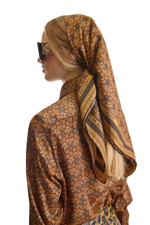Tailored Fit Monogram Print Shirt