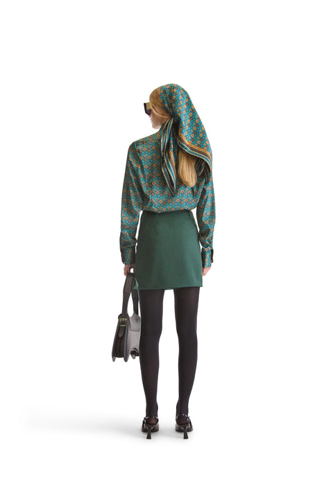 Tailored Fit Monogram Print Shirt