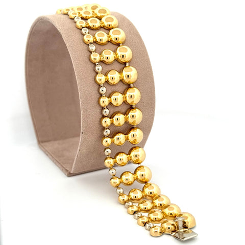 Handmade - Bracelet - 37.2 g - 18 kt. White gold, Yellow gold