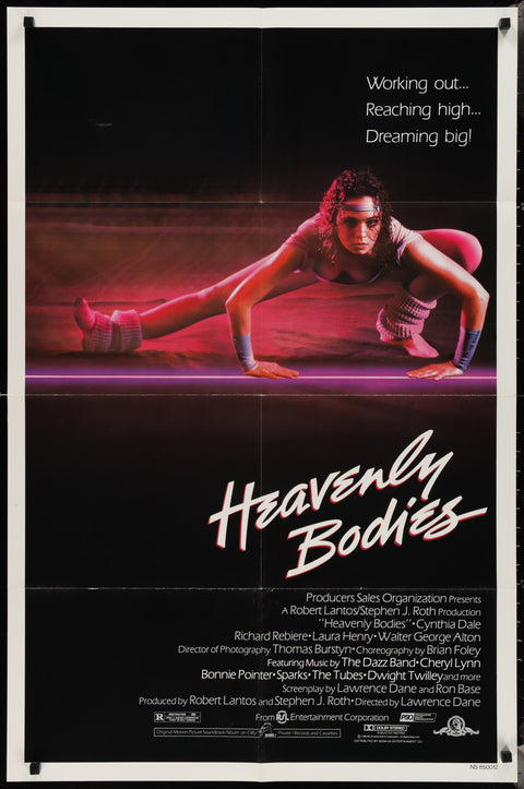 Affiche de film originale américaine (One Sheet) du film Heavenly Bodies (1985)