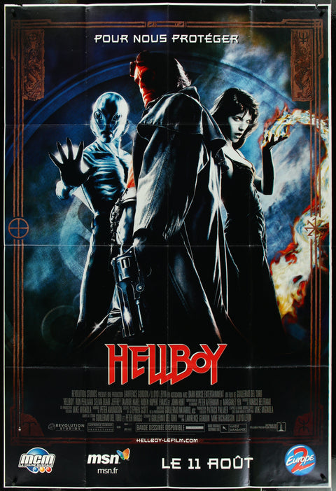 Affiche de film originale française à un panneau pour Hellboy (2004)