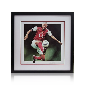 Thierry Henry Signed Arsenal Print Elite Frame (Limited Edition 14/500)