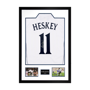Emile Heskey Signed England Shirt Premium Frame