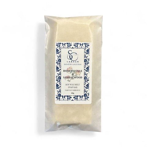 Honeysuckle & Sandalwood Soy Wax Melt Snap Bar – 40g