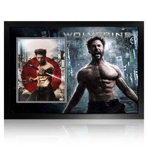 Hugh Jackman Signed The Wolverine Image Premium Frame (Beckett)