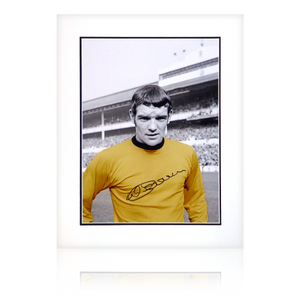 Hugh Curran Signed Wolverhampton Wanderers Deluxe Mount