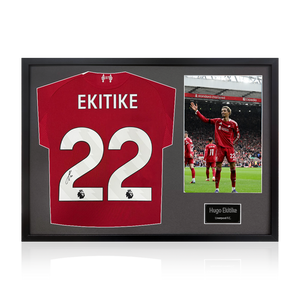 Hugo Ekitike Signed Liverpool Shirt Classic Frame (ACG Cert)