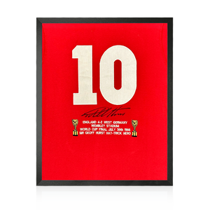 Geoff Hurst Signed England '66 Shirt Compact Display