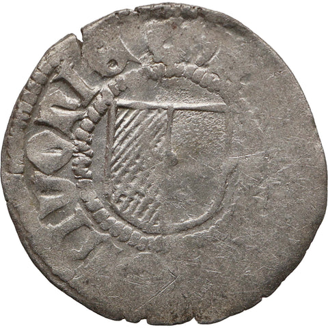 1494-1525 Shilling Livonian Order Walter of Plettenberg Coin Wenden