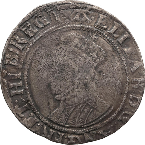 1582-1584 Shilling Elizabeth I Coin England 6th issue Mint Mark A