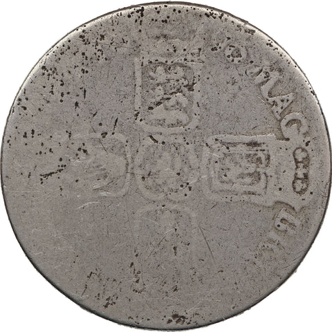 1696 N Shilling William III Coin UK Norwich Mint