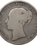 1846 Shilling Victoria Coin Silver GB