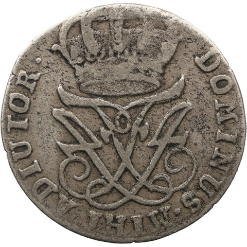 1722 12 Skilling Norway Coin Frederick IV