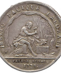 1728 France Louis XV Token Silver Bello Pacique Laborat