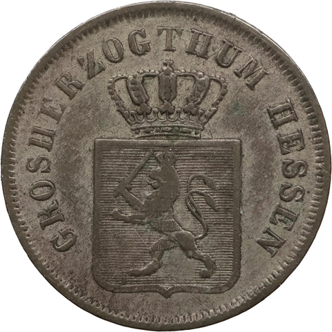 1846 6 Kreuzers Duchy of Hesse-Darmstadt Coin Louis II 