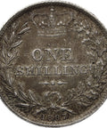 1887 Shilling Victoria Coin Young Head