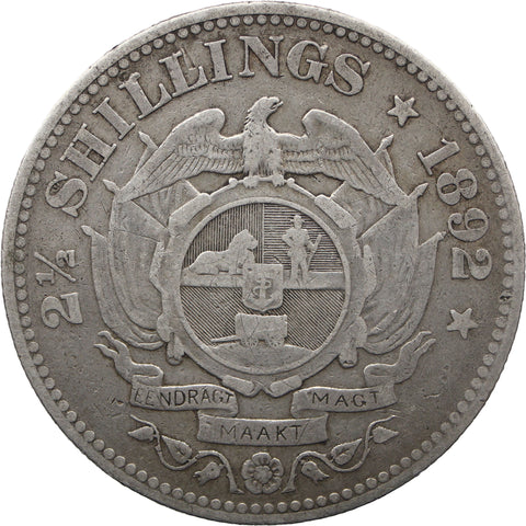 1892 2½ Shillings South Africa Coin Paul Kruger