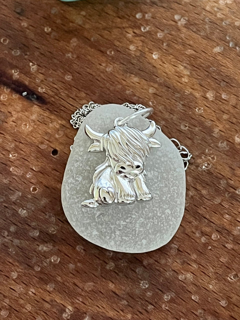 Highland Cow Pendants 925