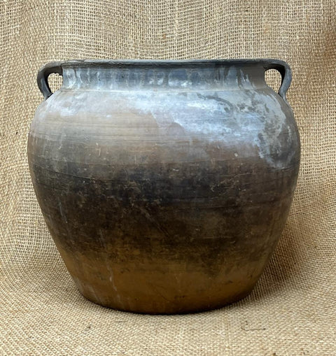 Vintage Grey Brown Shanxi Ceramic Pot KX3112B