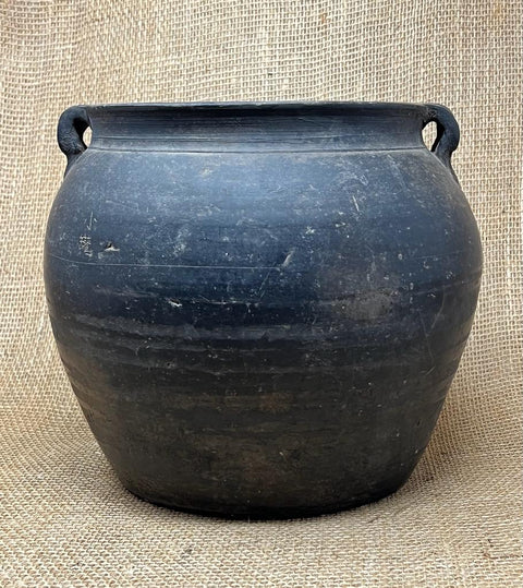 Vintage grauer Shanxi-Keramiktopf KX3112G