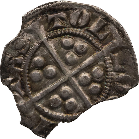 1310-1330 Sterling Toul France Denier Coin John II of Arzilières / Amedeus of Geneva