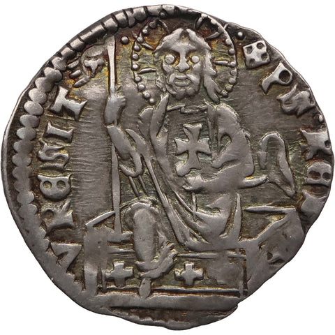 1343-1354 ½ Grosso Andrea Dandolo Venice Coin Silver