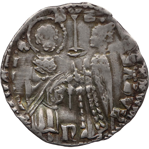 1343-1354 ½ Grosso Andrea Dandolo Venice Coin Silver