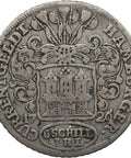 1726 IHL 8 Schilling Hamburg German states Silver Coin