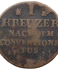 1774 1 Kreuzer Palatinate-Birkenfeld-Zweibrücken Christian IV Type 1