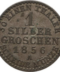 1856 A 1 Silbergroschen Prussia Germany Coin Frederick William IV Berlin Mint