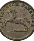 1864 B 1 Groschen Kingdom of Hannover Coin Germany George V