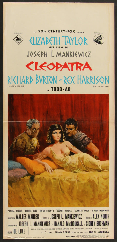 Cléopâtre (1965 RR) Affiche de film originale italienne