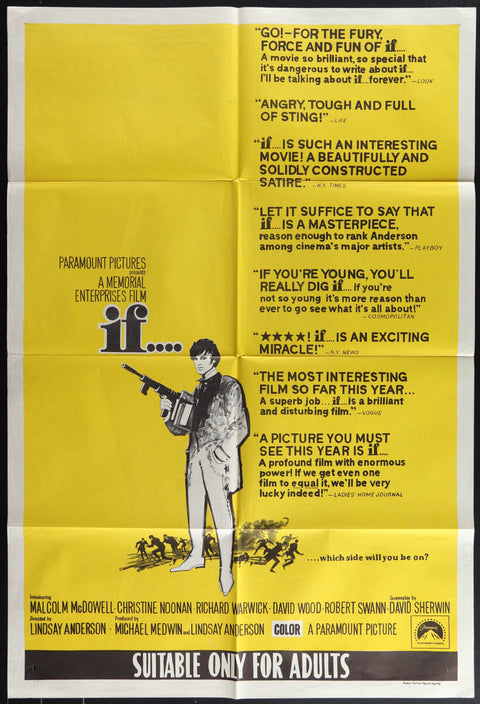 If... (1968) Affiche de film originale australienne (format unique)