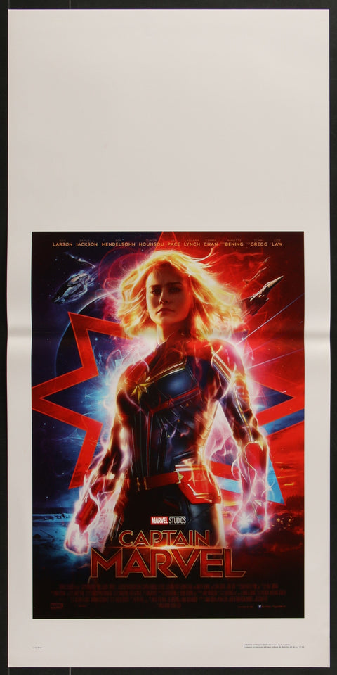 Captain Marvel (2019) Original italienisches Locandina-Filmplakat