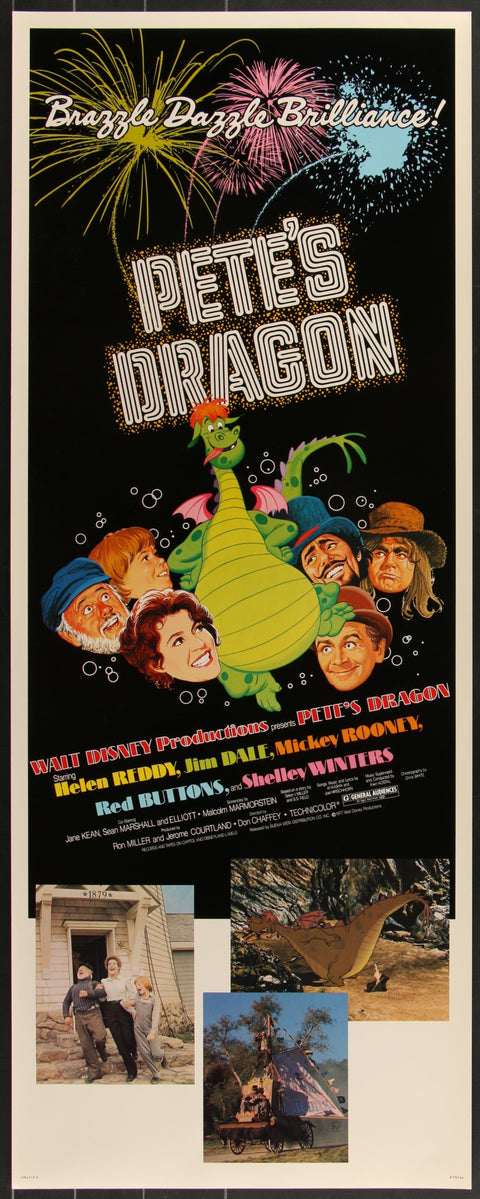 Affiche de film américaine originale pour le film Pete's Dragon (1977)