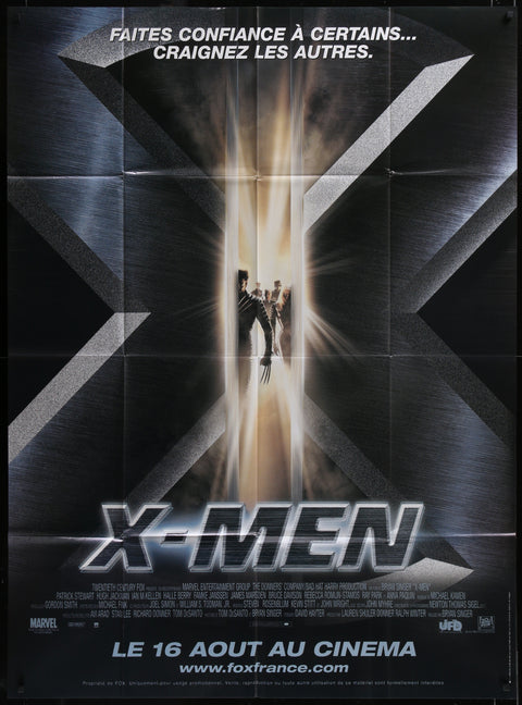 Affiche de film originale française à un panneau pour X-Men (2000)