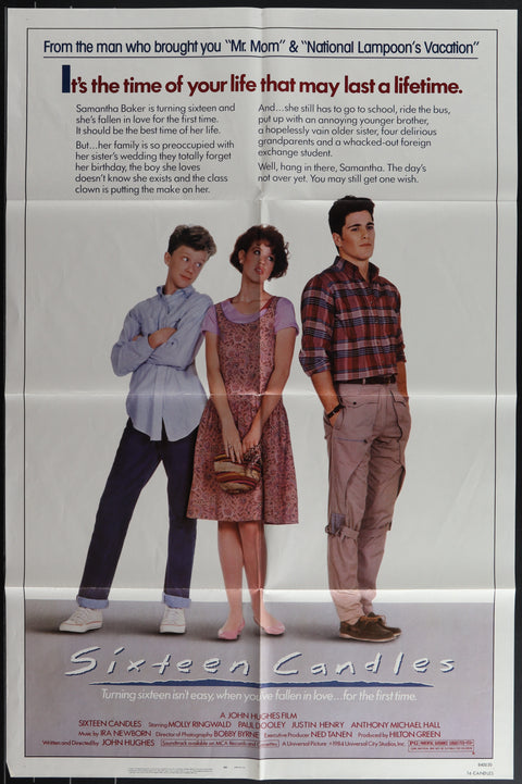 Sixteen Candles (1984) Original US One Sheet Movie Poster