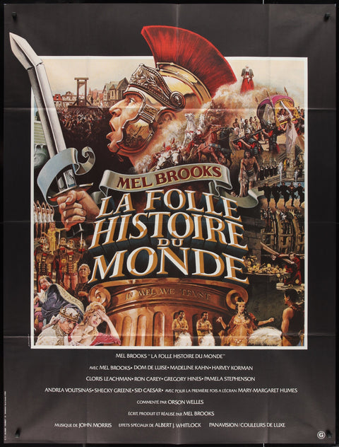 Die Geschichte der Welt Teil I (1981) Original französisches Grande-Filmplakat