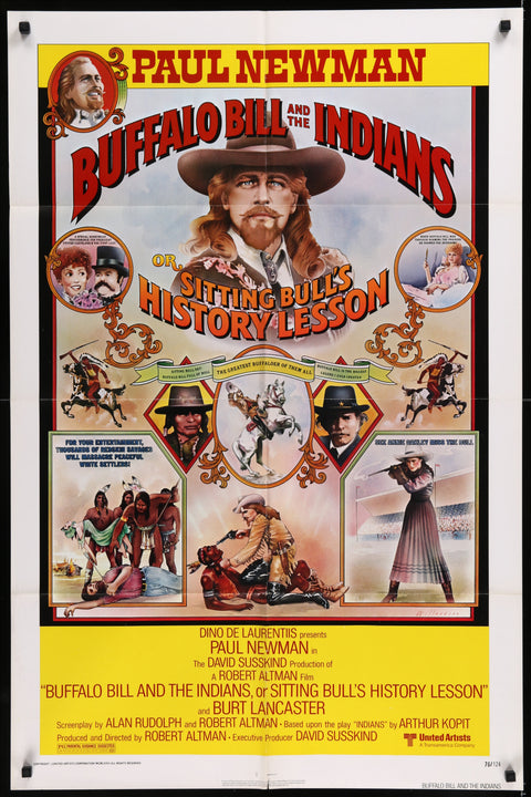 Affiche de film originale américaine (One Sheet) de Buffalo Bill et les Indiens (1976)