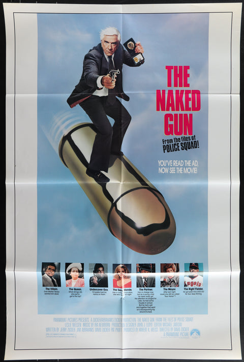Affiche de film originale américaine (One Sheet) du film The Naked Gun (1988)