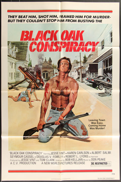 Affiche de film originale américaine (One Sheet) de Black Oak Conspiracy (1977)