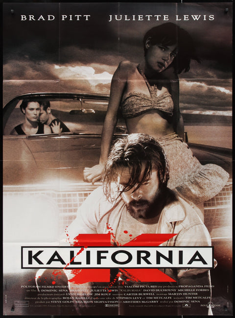 Kalifornia (1993) Originales französisches Grande-Filmplakat