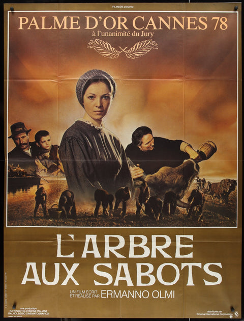 The Tree Of Wooden Clogs (1978) Original French Grande Movie Poster